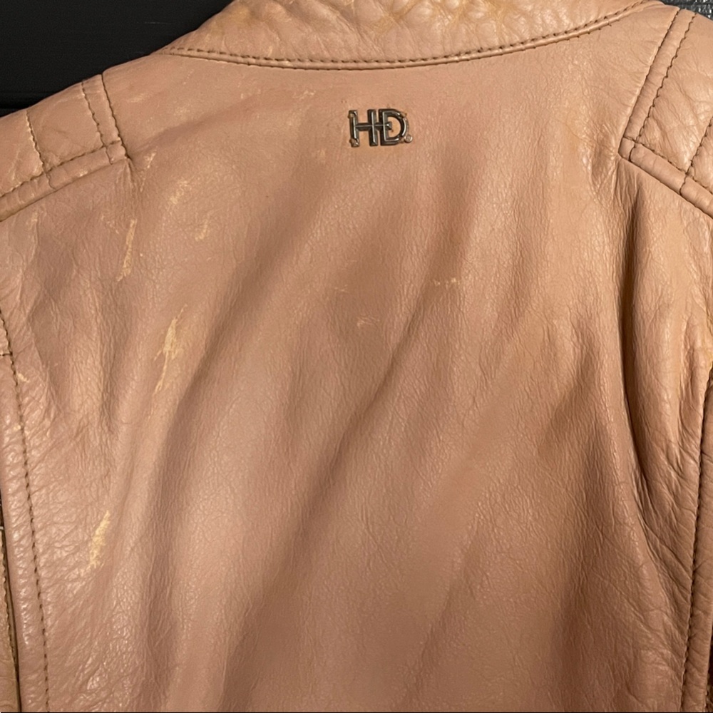 Harley-Davidson Women's Beige Leather Jacket - Picture 4 of 13